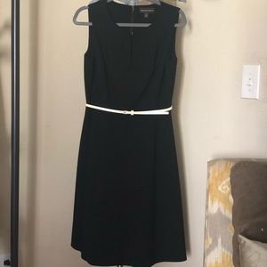 Dana Bachman Belted Black Dress